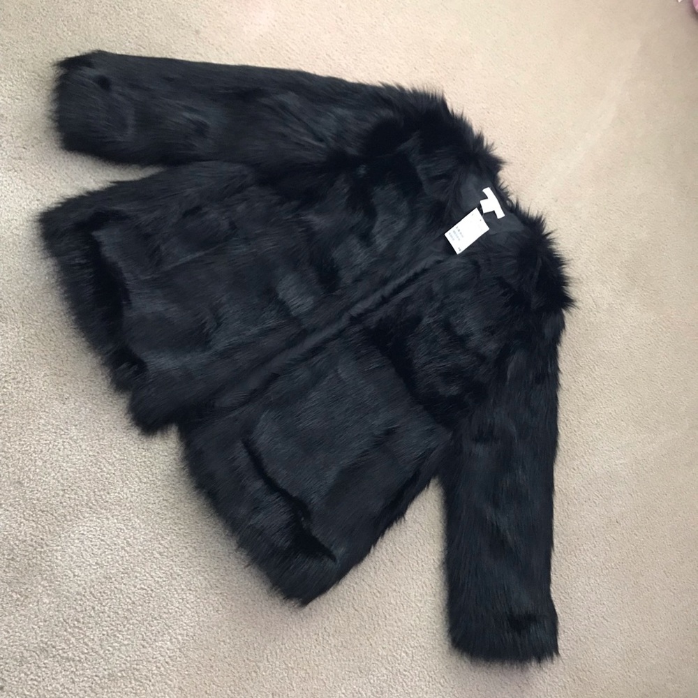 Black Faux Fur Jacket